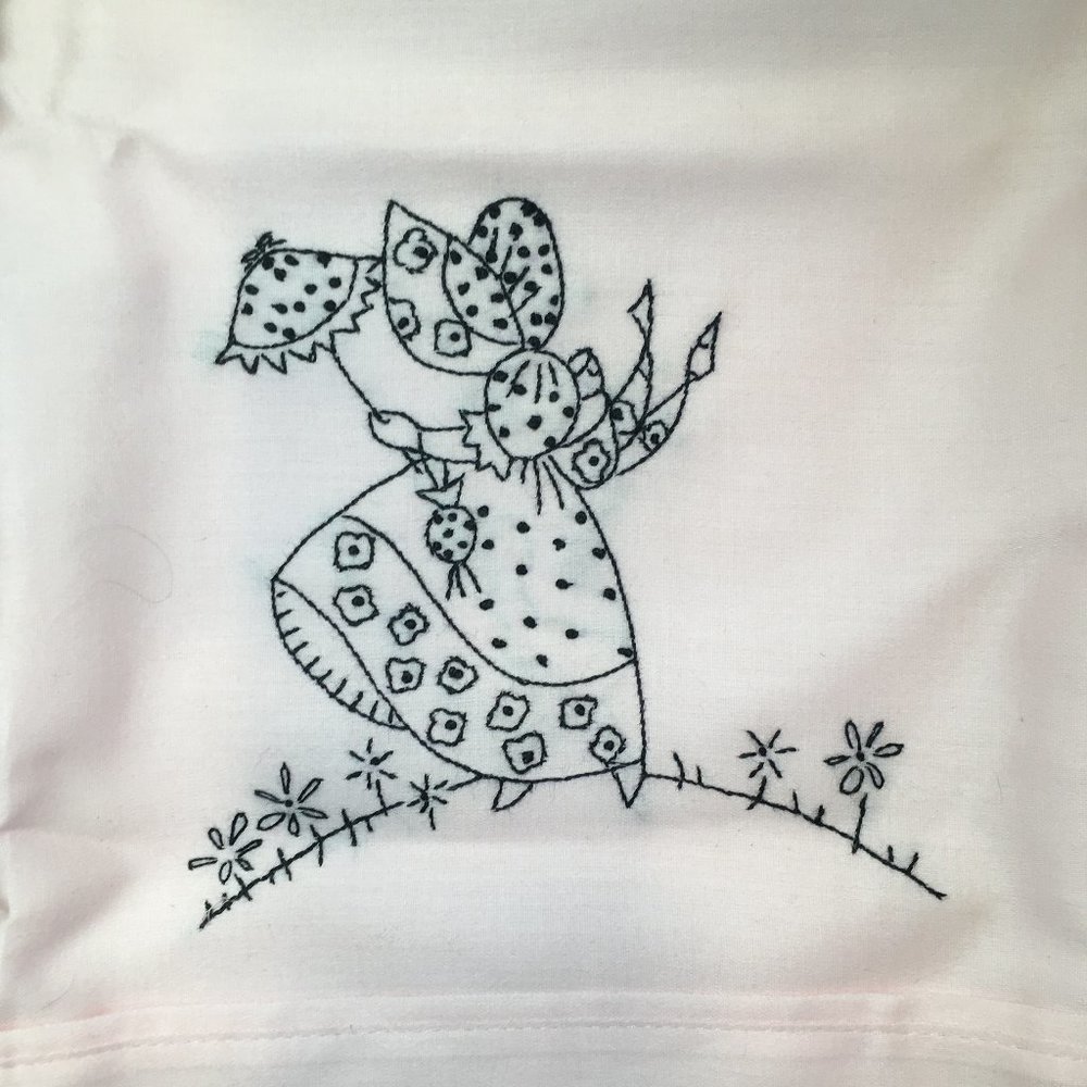 Hand Embroidered "Prairie Girl"